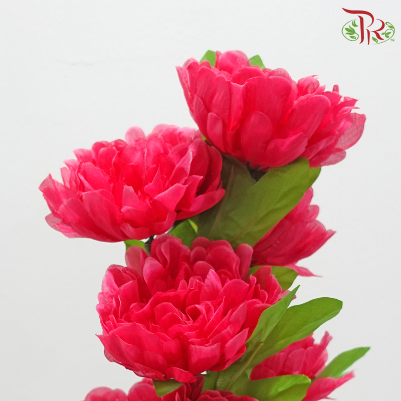 70cm - 8 Heads Artificial Peony Spray - Cherry Pink (Per Stem)