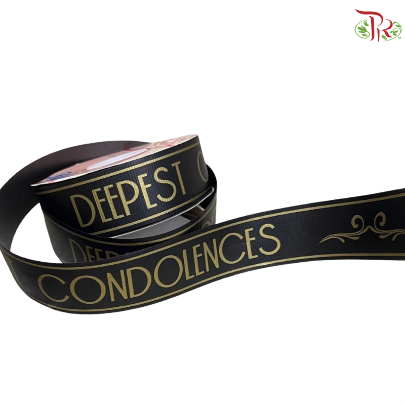 FRB120 Printed Opp Ribbon - Deepest Condolences