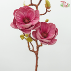 79cm - Artificial Magnolia Spray - Dark Pink (2 Stems)-Dark Pink-Pudu Ria Florist-prflorist.com.my