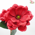 79cm - Artificial Magnolia Spray - Red (2 Stems)-Red-Pudu Ria Florist-prflorist.com.my