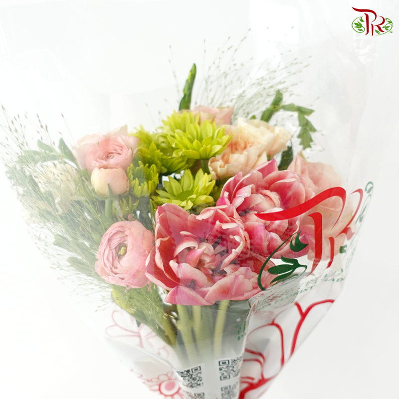 Signature Weekly Flower Bunch - Blushing Apricot (Medium Bunch)