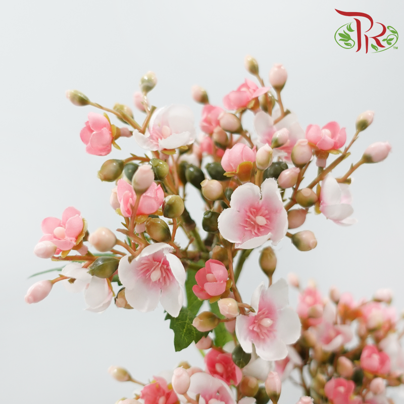 80cm - Artificial Apple Blossom Spray - Pink (2 Stems)