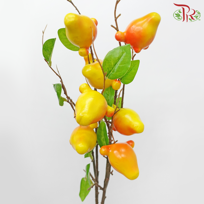 80cm - Artificial Fox Face Spray - Yellow (2 Stems)-Yellow-Pudu Ria Florist-prflorist.com.my