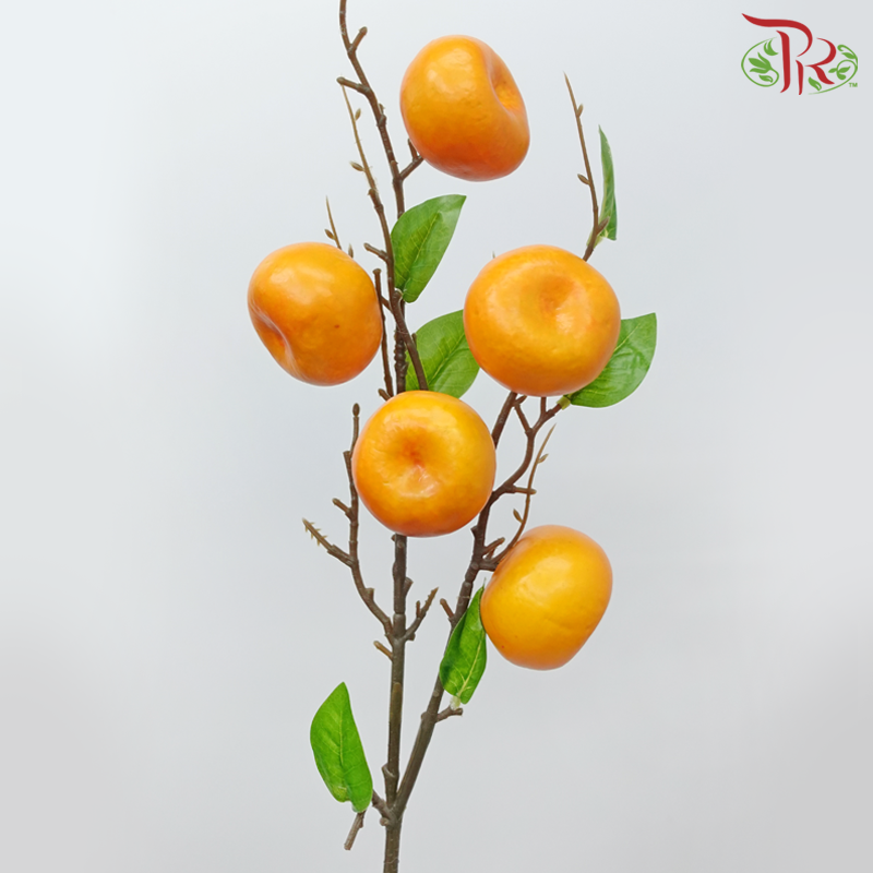 80cm - Artificial Tangerine Spray (2 Stems)-Pudu Ria Florist-prflorist.com.my