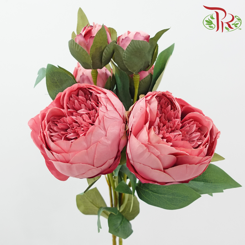 80cm - Artificial Peony Sarah - Beauty (2 Stems)