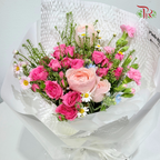 Signature Weekly Flower Bunch - Sugar Pink Romance (Medium Bunch)