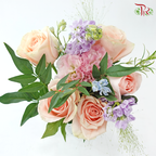 Signature Weekly Flower Bunch - Whisper of Blush Serenity (Medium Bunch)