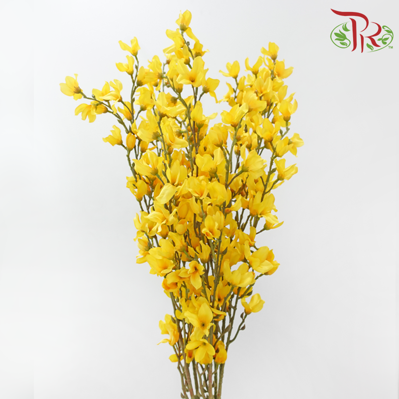 94cm - Artificial Forsythia Spray - Yellow (5 Stems)