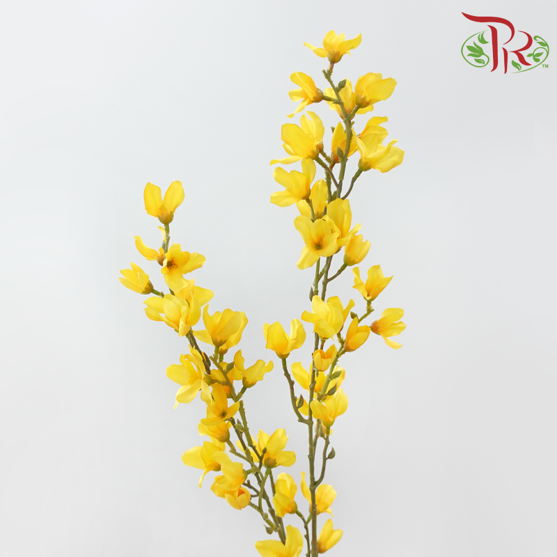 94cm - Artificial Forsythia Spray - Yellow (5 Stems)