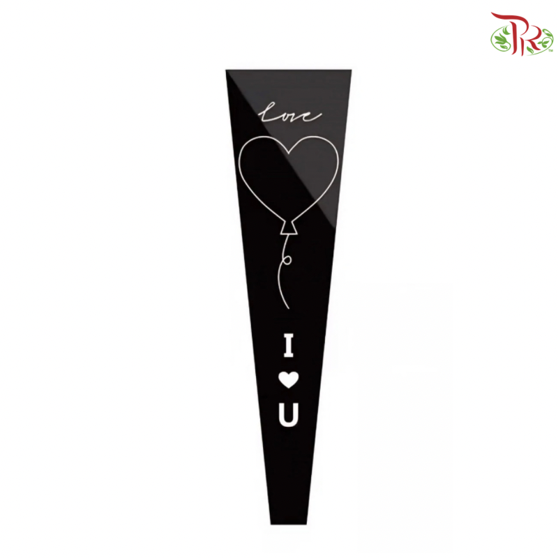 Single Stalk Wrapper - Love Shape Balloon (With Color Option)