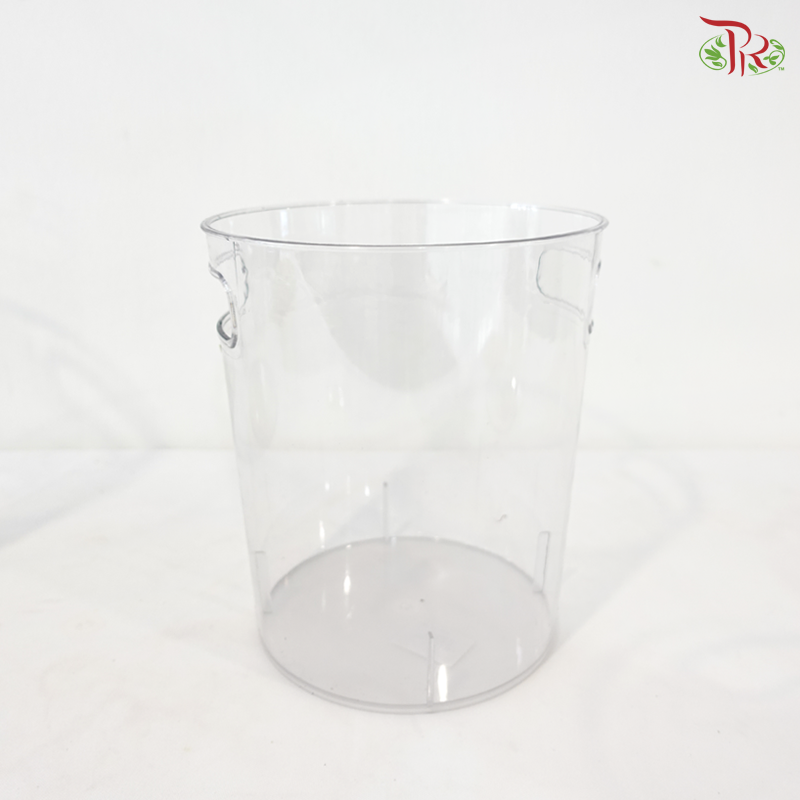 Acrylic Round Container With Handle Hole (With Size Options)