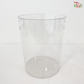 Acrylic Round Container With Handle Hole (With Size Options)