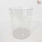Acrylic Round Container With Handle Hole (With Size Options)
