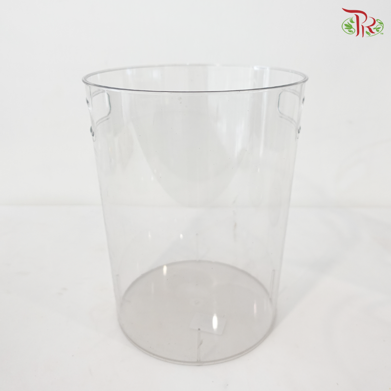 Acrylic Round Container With Handle Hole (With Size Options)