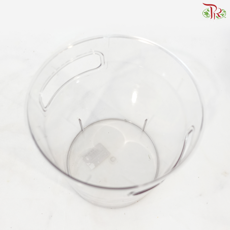 Acrylic Round Container With Handle Hole (With Size Options)