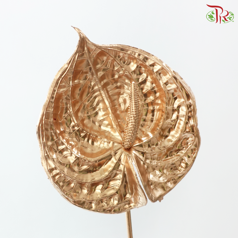 Artificial Anthurium Spray Gold (5 Stems)
