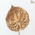 Artificial Anthurium Spray Gold (5 Stems)