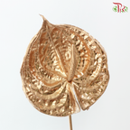 Artificial Anthurium Spray Gold (5 Stems)