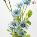 Artificial Mini Pom Pom - Light Blue (2 Stems)