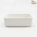 B-SCF - White Rectangular Pot
