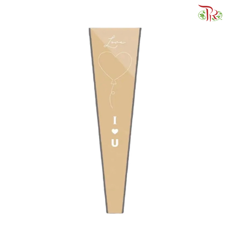 Single Stalk Wrapper - Love Shape Balloon (With Color Option)