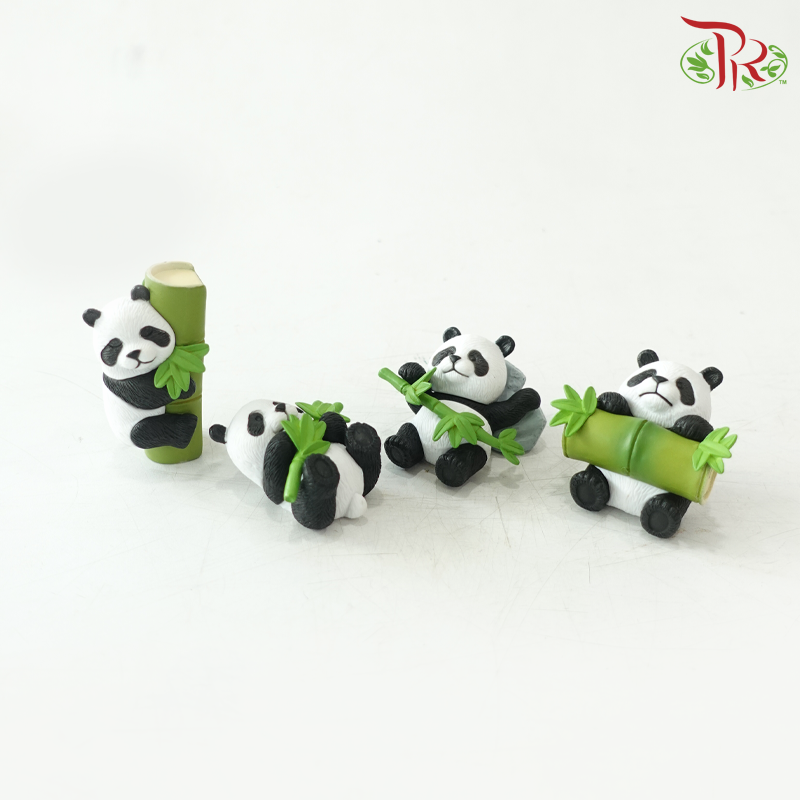 Bamboo Panda Ornaments 4PCS (B)