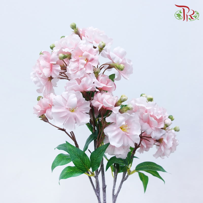 78cm Artificial Begonia Spray - Light Pink (2 Stems)