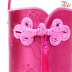 CNY - Single Button Round Hand Held Floral Box ( With Options )