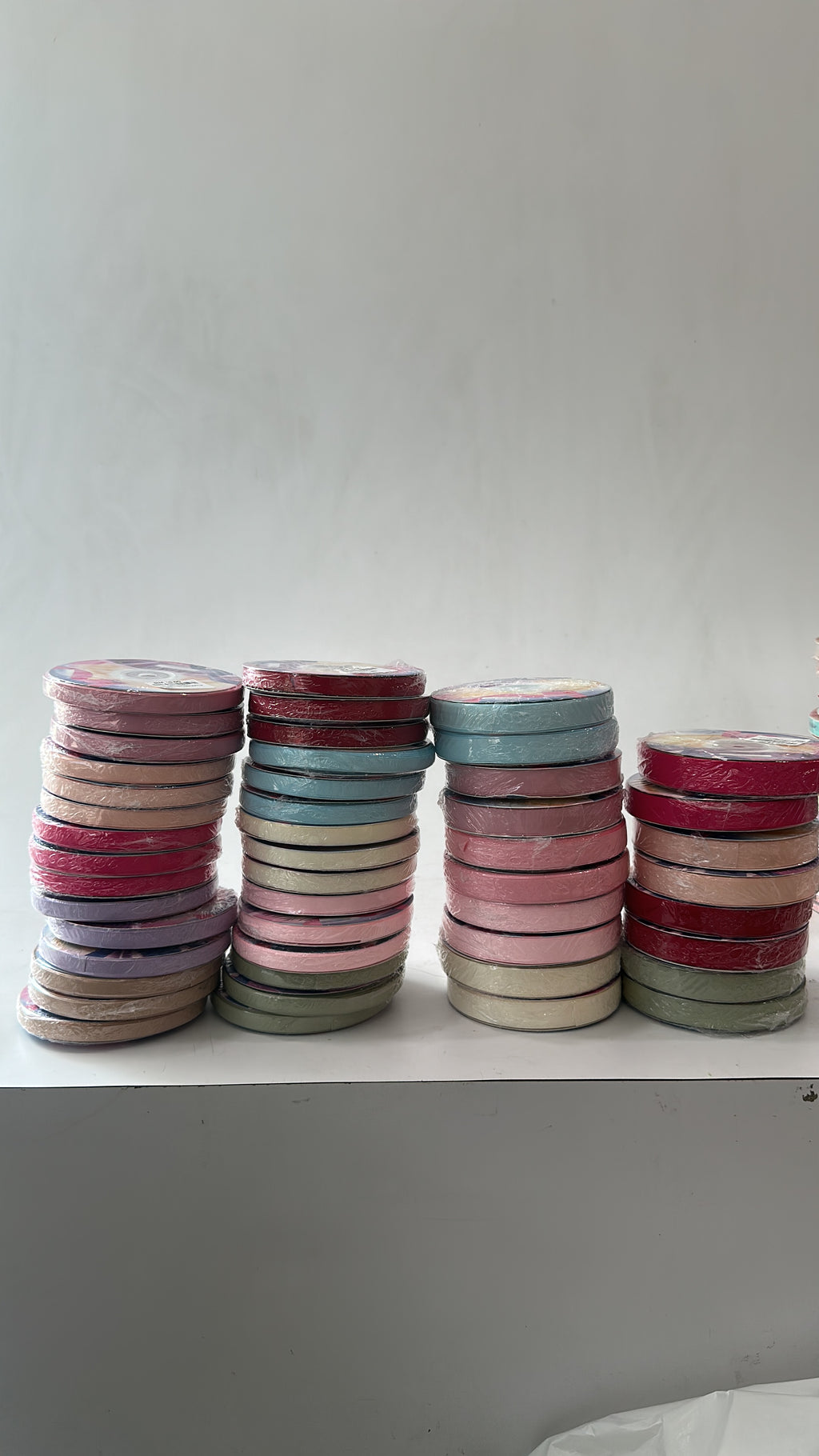 FRB133 Soft Pastel Colour Premium Satin Ribbon "Just For You" (10mm X 50Yards)