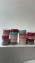FRB133 Soft Pastel Colour Premium Satin Ribbon "Just For You" (10mm X 50Yards)