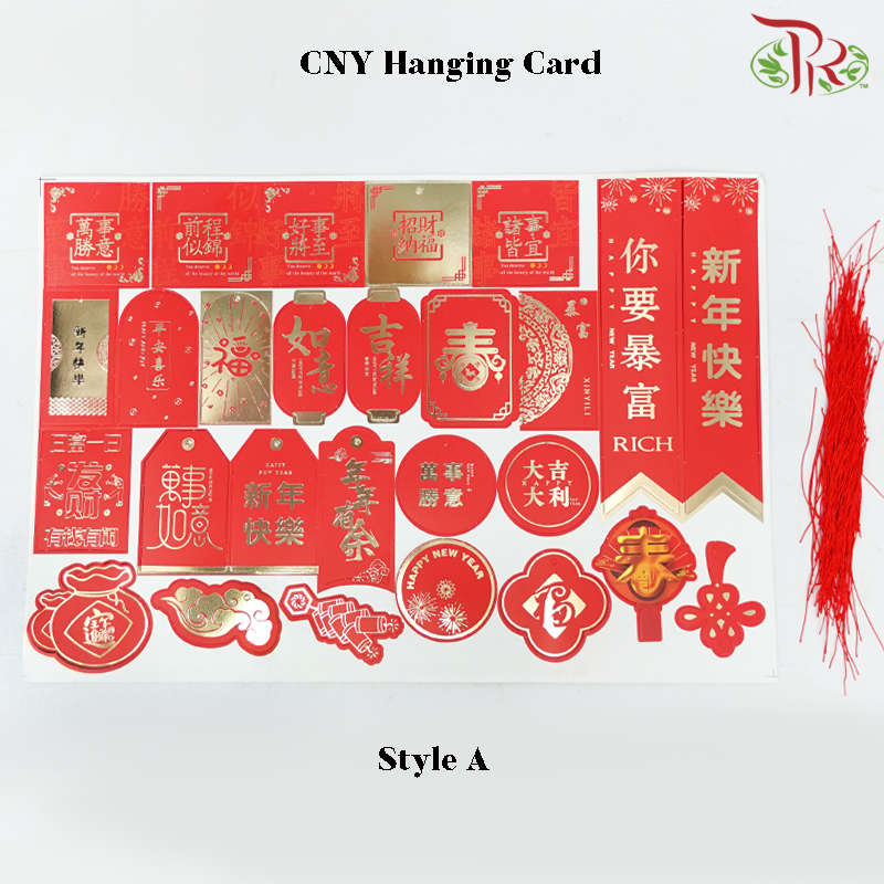 CNY Hanging Card - (With Options) (Per Pack)