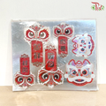 CNY Hanging Paper Card - Lion Dance Head