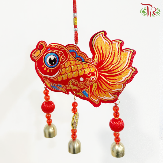 CNY Lucky Ornaments With Bells (Per Unit) - Fish