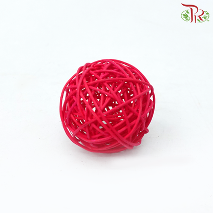 CNY Rattan Ball - Red (Per Packet)