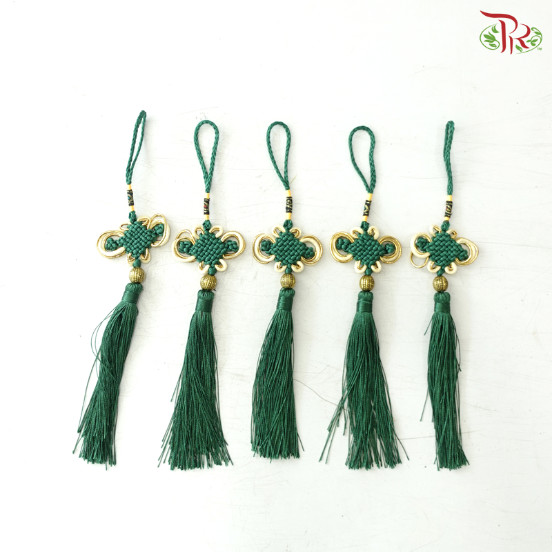 Chinese Knot Hanging Tassel - Green (5 Units)