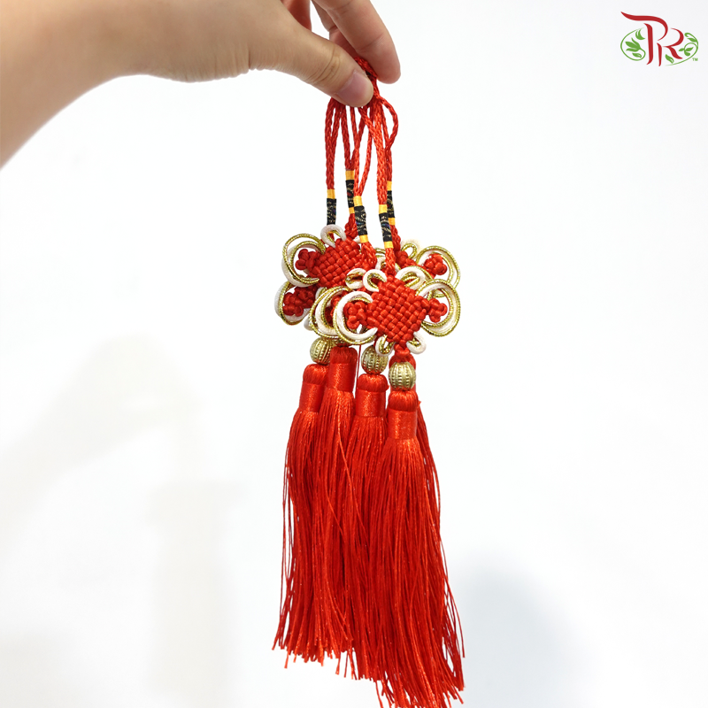 Chinese Knot Hanging Tassel - Red (5 Units)
