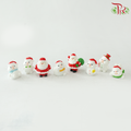 Christmas Figurines (Asst) - 6 Snowman + 2 Santa (B)