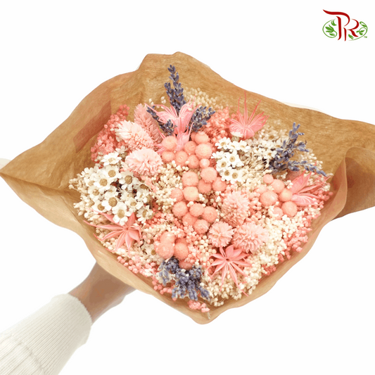 Dried Bouquet Mix - ( Light Pink/ Bleached Cream )