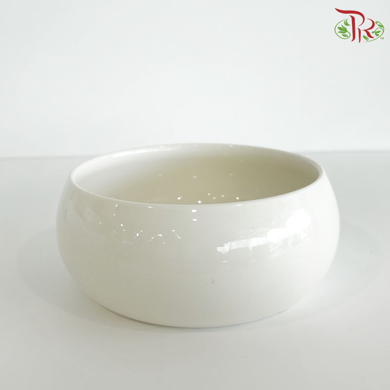 B-DWQ - White Short Pot