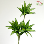 Artificial Dracaena Leaf - Green (2 Stems)