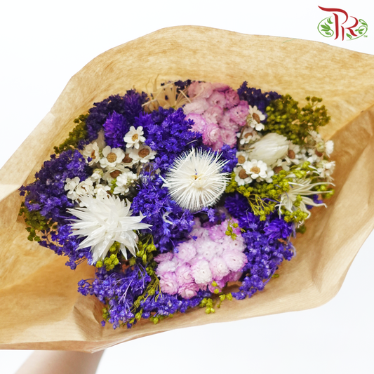 Dried Bouquet Mix - Purple With Green