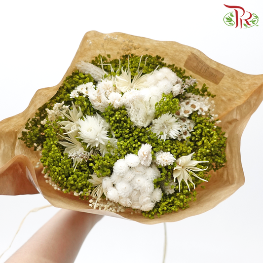 Dried Bouquet Mix - Fantasy Green With White #08