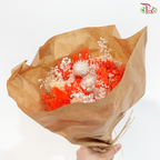 Dried Bouquet Mix - Orange & White