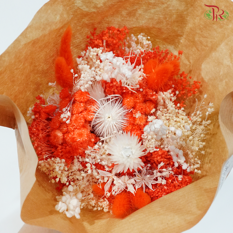 Dried Bouquet Mix - Orange & White