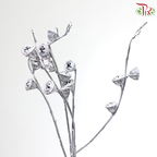 Dried Eucalyptus Nut - Dyed Silver (Per Bunch)