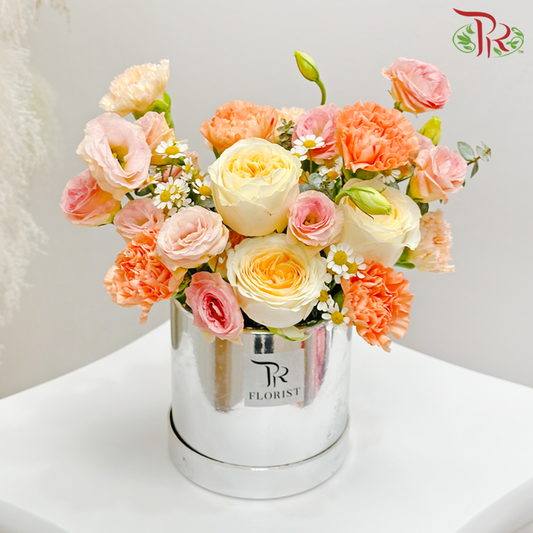 【Mother's Day】Carnation Love Box- Summer Orange-Pudu Ria Florist-prflorist.com.my