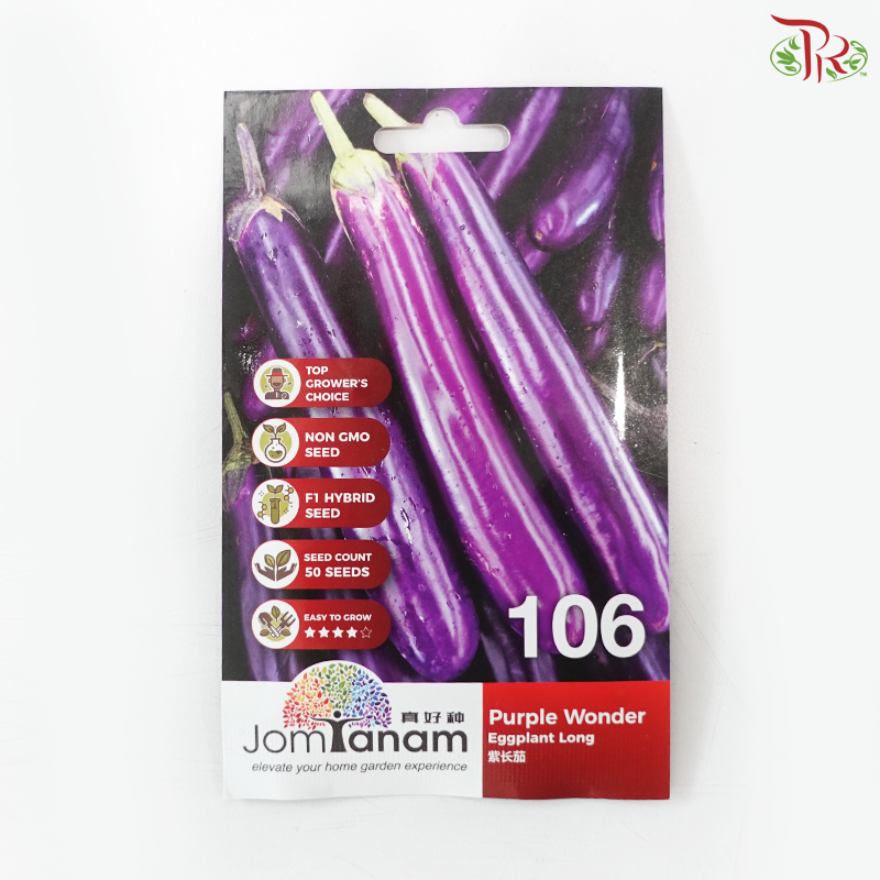 【Jom Tanam Seeds】Fruity Vegetable Series - Eggplant (Per Pack) (With Options)