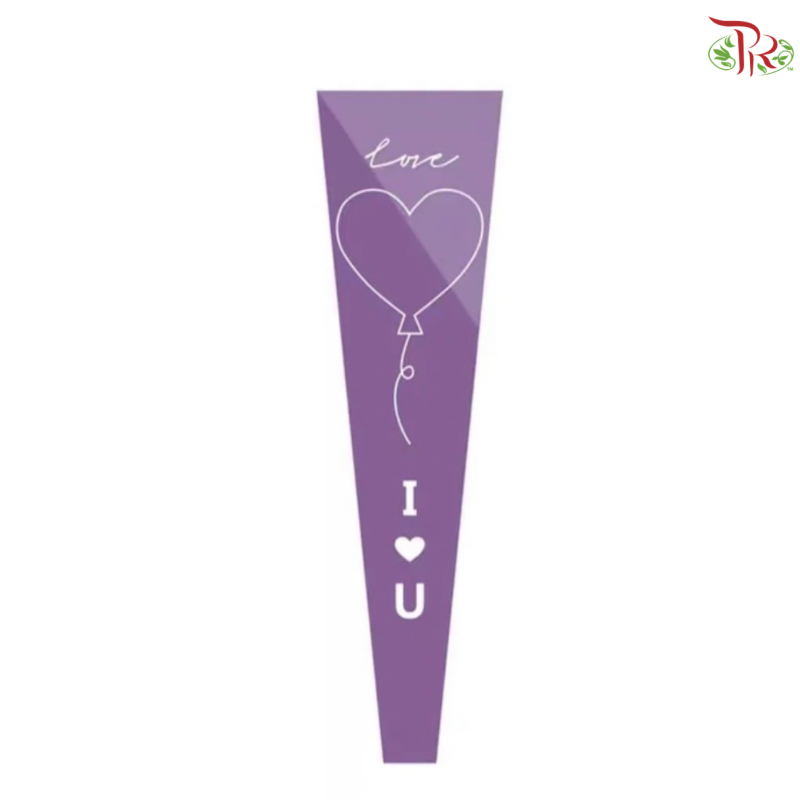 Single Stalk Wrapper - Love Shape Balloon (With Color Option)