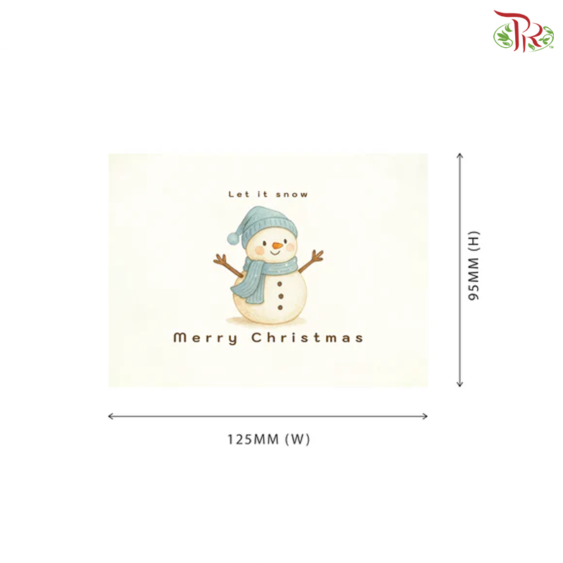 Christmas Deco Card - Snowman (FBD236) (20PCS Per Pack)