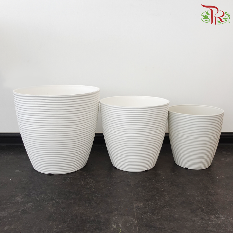 Felton Round Flower Pot 254 (FBL-254-4)(FBL-254-7)(FBL-254-8)(FBL-254-9) (With Color & Size Option)
